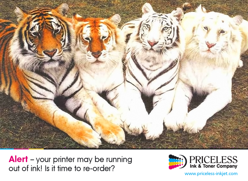 ALERT -- Your printer may be running out of ink! Is it time to re-order?