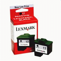 Lexmark 10N0217 ( Lexmark #17 ) Moderate Yield Black InkJet Cartridge