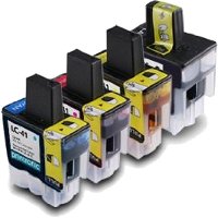 Brother LC41BK / LC41C / LC41M / LC41Y Compatible InkJet Cartridges MultiPack