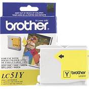 Brother LC51Y ( Brother LC-51Y ) InkJet Cartridge