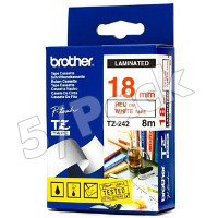 Brother TZ242 ( Brother TZ-242 ) P-Touch Tapes (5/Pack)
