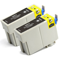 Epson T127120-D2 Remanufactured InkJet Cartridge Twin Pack