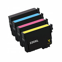 Remanufactured Epson T220XL120 / T220XL220 / T220XL320 / T220XL420 Inkjet Cartridge MultiPack
