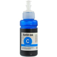 Remanufactured Epson T664 Cyan ( T664220 ) Cyan Ink Bottles