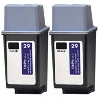 Hewlett Packard HP 51629A ( HP 29 ) Remanufactured Inkjet Cartridges (2/Pack)