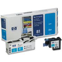 Hewlett Packard HP C4951A ( HP 81 ) Cyan Printhead InkJet Cartridge with Printhead cleaner