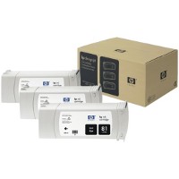 Hewlett Packard HP C5066A ( HP 81 ) Black InkJet Cartridges (3/Pack)