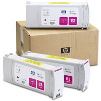 Hewlett Packard HP C5074A ( HP 83 ) UV Ink Magenta InkJet Cartridge Multi-Pack ( 3 Pack of C4942A )