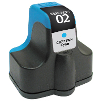 Hewlett Packard HP C8771WN / HP 02 Cyan Replacement InkJet Cartridge