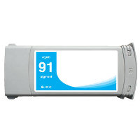 Hewlett Packard HP C9467A ( HP 91 Cyan ) Remanufactured InkJet Cartridge