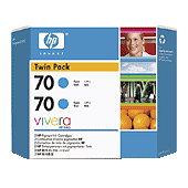 Hewlett Packard HP CB343A ( HP 70 ) InkJet Cartridge Twin Pack