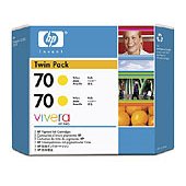 Hewlett Packard HP CB345A ( HP 70 ) InkJet Cartridge Twin Pack