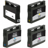 Remanufactured HP 933XL Cyan / 933XL Magenta / 933XL Yellow / 932 Black Inkjet Cartridge MultiPack