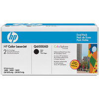 Hewlett Packard HP Q6000AD Laser Toner Cartridge Dual Pack