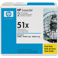 Hewlett Packard HP Q7551XD ( HP 51X ) Laser Toner Cartridge Dual Pack