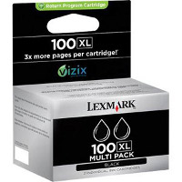 Lexmark 14N0683 ( Lexmark 100XL ) InkJet Cartridge Dual Pack