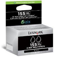 Lexmark 14N1837 ( Lexmark #155XL Black) InkJet Cartridge Dual Pack