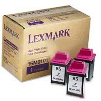 Lexmark 15M0101 ( Lexmark Tri-Pack #85 ) High Capacity Color InkJet Cartridges