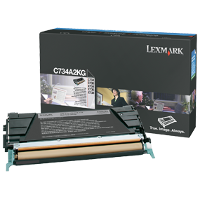 OEM Lexmark C734A2KG Black Laser Toner Cartridge