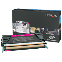 OEM Lexmark C734A2MG Magenta Laser Toner Cartridge