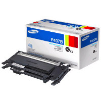 Samsung CLT-P407B Laser Toner Cartridges (2/Pack)